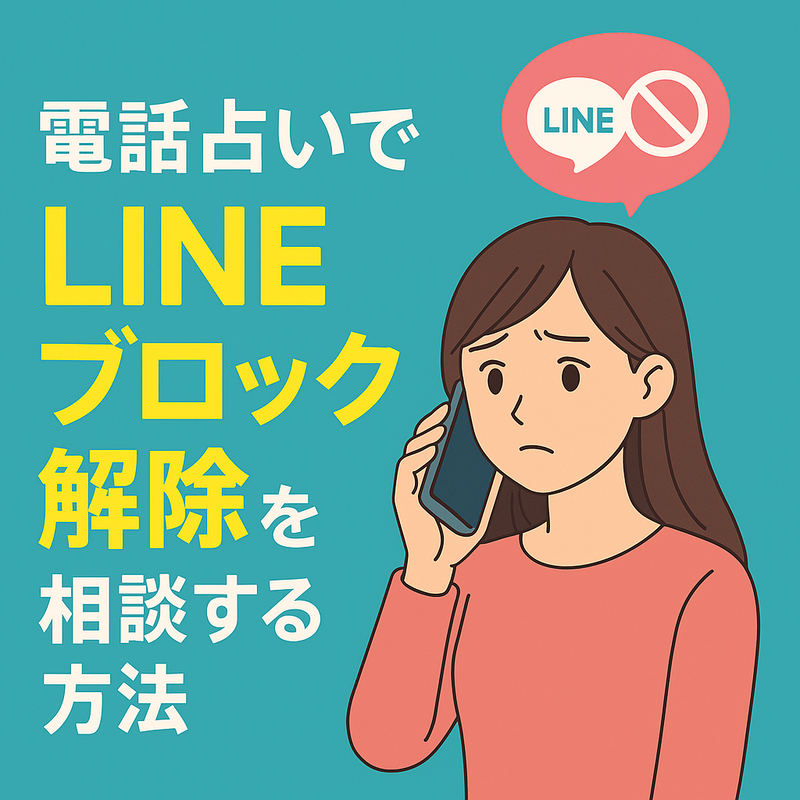 電話占いでLINEブロック解除の方法を相談するには